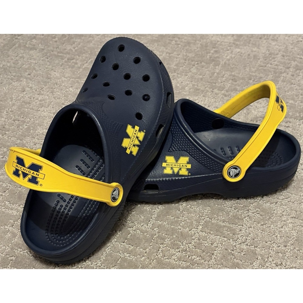 Crocs University of Michigan Wolverines Unisex Adult Men 8 9 Women 10 11 Clogs